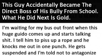 This Guy Accidentally Became The Direct Boss of His Bully From School. What He Did Next Is Gold.